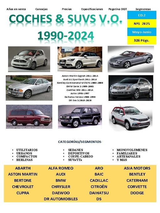 Title details for Coches & Suvs 2ª Mano by Auto Catalogo Nacional - Available